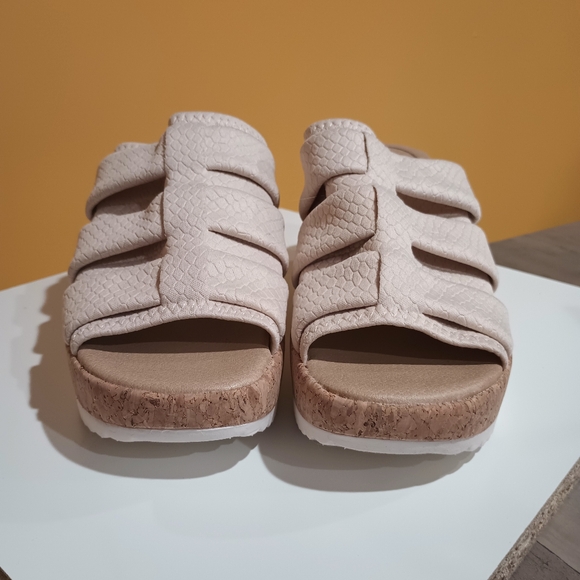 Dr Scholl's tan cork wedge heel size 8m - Picture 4 of 9